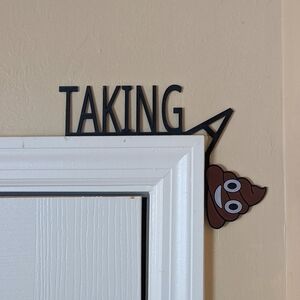 Poo Emoji Door Sign